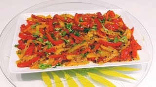 recettes dété poêlée de poivrons à ma façon un délicepanfried peppers my way a delight [upl. by Peednam]