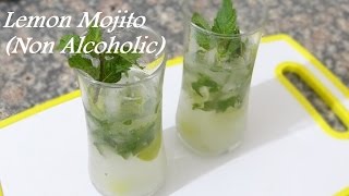 Lemon Mojito Non Alcoholic Recipe  How to make Lemonade Cocktail Recipe  Mojito Drink [upl. by Serles]