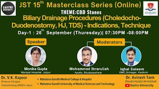 Biliary Drainage Procedures Choledochoduodenostomy HJ TDS  Indications Technique [upl. by Yrrej518]