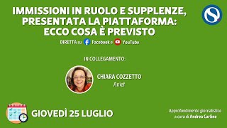 Supplenze 150 preferenze 26 luglio7 agosto Presentata la piattaforma ecco cosa è previsto [upl. by Fachan810]