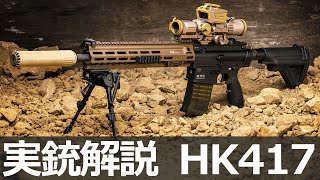 HampK社が誇る最新のバトルライフル HK417【実銃解説】 [upl. by Agneta613]