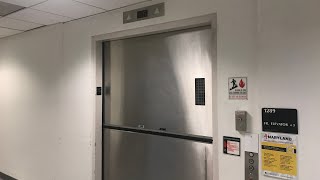 Fujitec Hydraulic Freight Elevator  Kim Engineering Building  Univ of Maryland  College Park MD [upl. by Anairda]