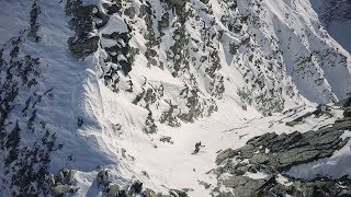 Vallencant Couloir Chamonix with Vivian Bruchez and Tristan Knoertzer [upl. by Tenaj]