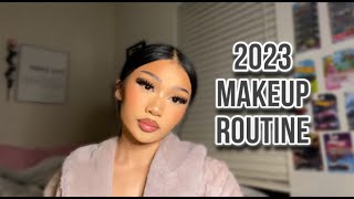 My Makeup Routine  Techniques and Fav Products  Katie Dinh [upl. by Ahsemak]