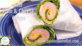 Keto Diet 87 Keto Ham amp Cheese Wraps Recipe [upl. by Landsman]