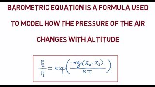 Barometric Equation [upl. by Adnola]