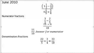 CSEC Fractions CXC Mathematics Fractions amp Decimals Part 1 [upl. by Irami]