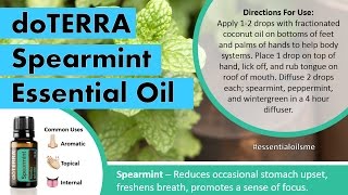 Refreshing doTERRA Spearmint Essential Oil Uses [upl. by Orton]