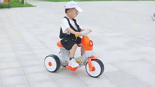 Unisex Kids Electric Motorbike Small Size Plastic Wheel Ride On Toy With Eva Wheels Battery Powered [upl. by Adyam]