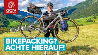 Taschen Equipment Sicherheit  5 Tipps für die BikepackingAusstattung [upl. by Oranneg206]