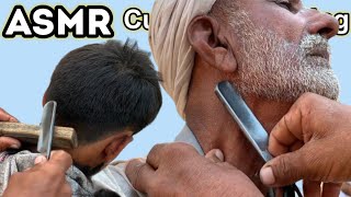 ASMR Fast Shaving amp Hair Cutting Barber Old Part 1amp2 [upl. by Deane193]