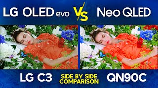 LG C3 OLED vs Samsung QN90C  OLED vs Neo QLED 2023 4K TV Comparison [upl. by Mirabel51]