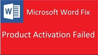 Product Activation Failed Microsoft Word 2010 Solution [upl. by Entsirhc]