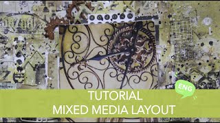 TUTORIAL  mixed media tutorial  steampunk  clock [upl. by Sainana]