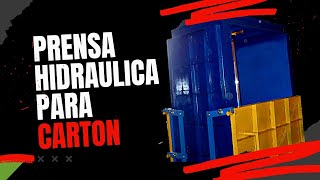 PRENSA HIDRAULICA PARA CARTON [upl. by Enaffit]