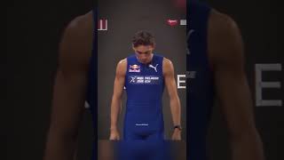 Duplantis vs Warholm insane 100m showdown shorts [upl. by Ike881]