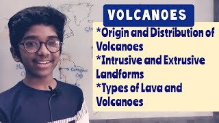 Volcanoes in the world  Intrusive  Extrusive Landforms  Vulcanism [upl. by Sibilla]