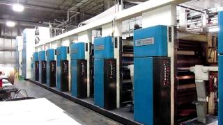 Harris M1000B 8 Unit 2 Web Press  32 Page Commercial Heatset Web Press [upl. by Eitten]