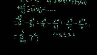 Taylor series expansion of Cosx [upl. by Okiruy]