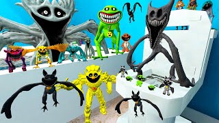 🚽 TOILET GREY SNIDEY SPIDEY HUGGY WUGGY BIG FROG BANDIT BAT POPPY PLAYTIME 3 SPARTAN KICKING in Gmod [upl. by Tonnie172]