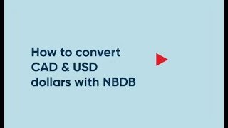 How to convert CAD amp USD dollars with NBDB [upl. by Arikat487]