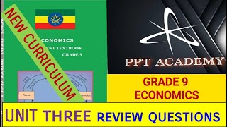 GRADE 9 ECONOMICS UNIT 3 REVIEW QUESTIONS BY PPT ACADEMY [upl. by Reine]