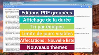 6 nouveautés de Planning Web [upl. by Jennine]