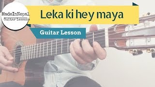 lekaki hey maya  kandara  guitar lesson [upl. by Aylmer]