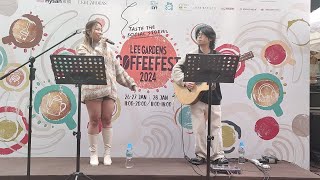 報復式浪漫收到收到老派約會之必要HonestNonsense Cover by Katrina x Laurence 利園Coffee Fest 20240127 [upl. by Anitsim]