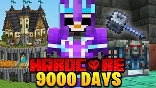 MINECRAFT HARDCORE 9000 DAYS COMPLETE IN MCPE WORLD TOUR Best World in Minecraft History ⚡ [upl. by Wehttam]