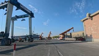 Virtual treadmill run in Italy Lavagna GE seaside and port [upl. by Laurene]