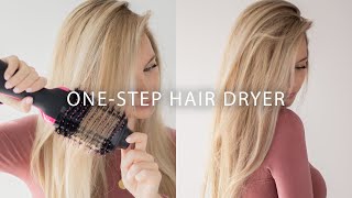 REVLON ONE STEP HAIR DRYER AND VOLUMIZER REVIEW  DEMO [upl. by Munro877]