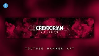 How To Make a YouTube Banner Art on Android using PixelLab [upl. by Ylliw]