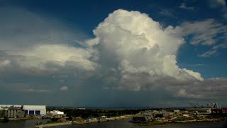 Sky Timelapse of Cumulonimbus Clouds with Lightning [upl. by Onilegna721]