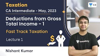 Intermediate Paper3AITL  Topic Deductions from gross total income  Session 1  09 Jan 2024 [upl. by Salot]