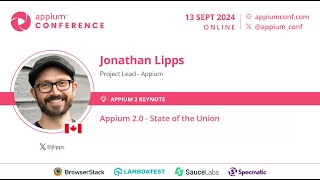 Appium 20  State of the Union by Jonathan Lipps AppiumConf 2024 [upl. by Pernell]