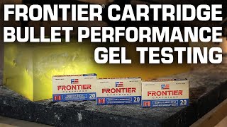 Frontier® Cartridge  Hornady® Bullet Performance Gel Testing [upl. by Anivel]