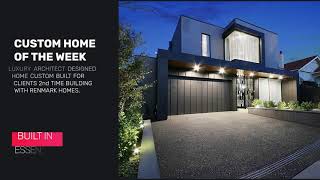 House Of The Week Custom Home Cliff Street  Custom Home builder Melbourne [upl. by Reseta]