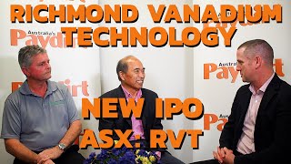 NEW ASX IPO  Paydirt TV with Richmond Vanadium Technology ASX RVT [upl. by Gabbi474]