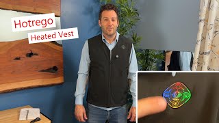 Hotrego Heated Vest zone and temperature controls heatedvest vest heated [upl. by Llerahs]