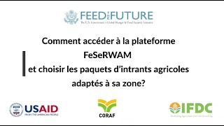 Comment choisir les paquets dintrants agricoles adaptés à sa zone [upl. by Bartolemo]