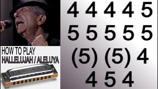 THIS IS EMOTIONAL AND EASY HALLELUJAH HARMONICA  C DIATONIC  ARMÓNICA C BLUES HARP GAITA DE BOCA [upl. by Morena]