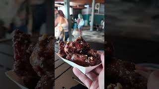 Peanut Butter and Jelly Sticky Wings with Elderberry Serrano Hard Cider disneyfoodies food epcot [upl. by Athena215]