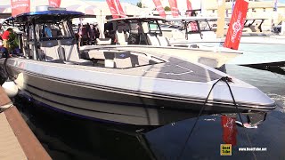 2022 Fountain 38 SC Center Console  Walkaround Tour  2021 Fort Lauderdale Boat Show [upl. by Joann]