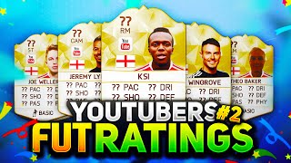 YOUTUBERS FUT RATINGS 2 [upl. by Ayad]