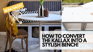 IKEA KALLAX HACK HOW I MADE A STYLISH SEATING BENCH FOR MY DINING NOOK [upl. by Redvers]