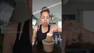 SPICY SEAFOOD GUMBO MUKBANG shorts gumbo cajun mukbang seafood [upl. by Danella]