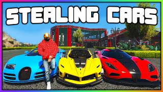 GTA 5 Roleplay  STEALING EVERY CAR FROM REDLINE  RedlineRP [upl. by Aihsoj]