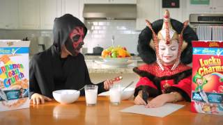 Star Wars  Lucky charmsCinnamon toast crunchGeneral Mills commercial 2012 [upl. by Ahselef532]