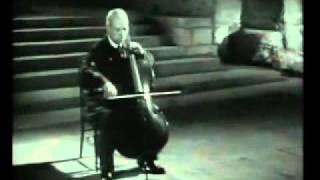 Pau Casals Bach Cello Solo Nr1 BWV 1007 81954 [upl. by Ittap]